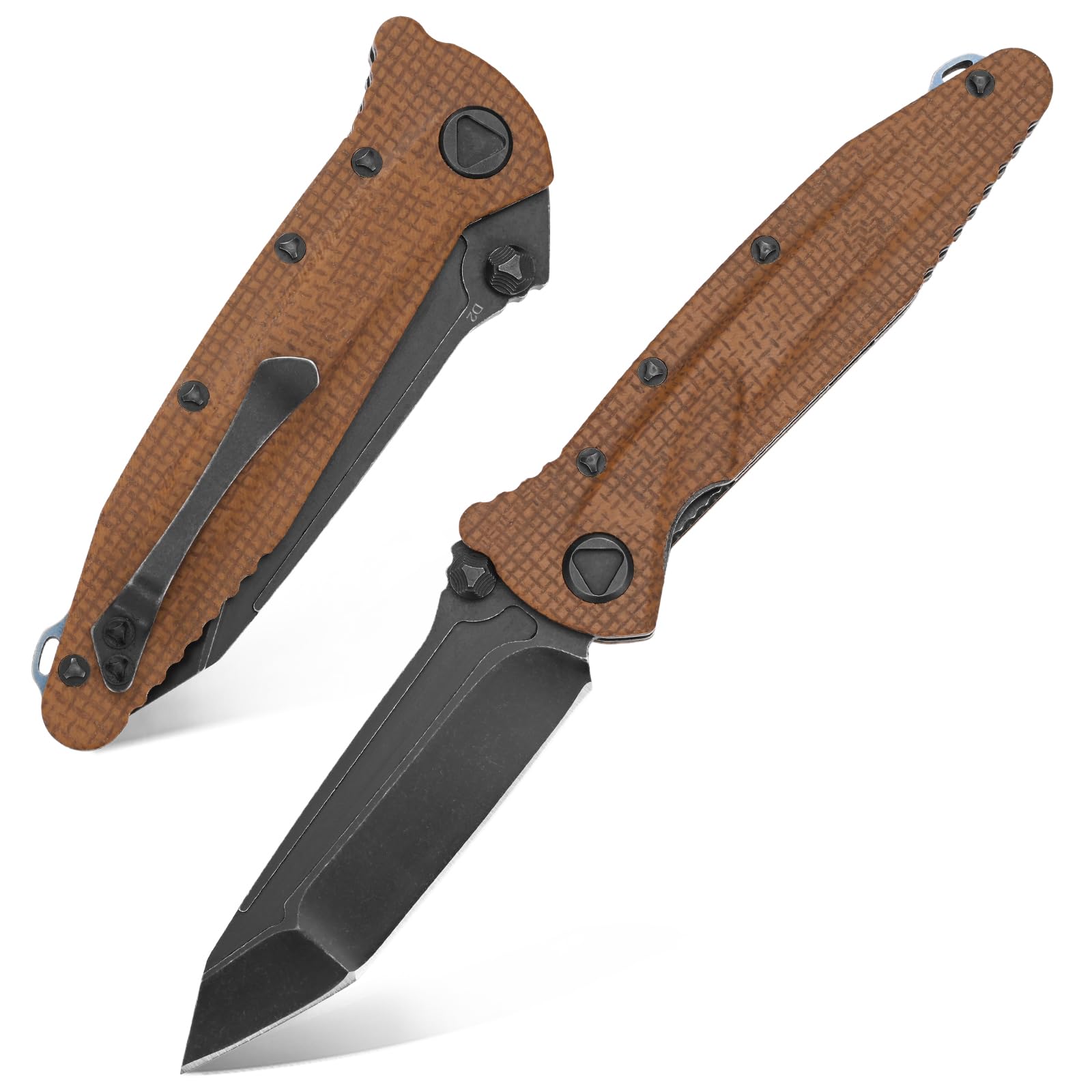 Amazon.com : Eafengrow EF55 Pocket Knife Folding Knife G10 Handle
